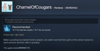 Illustration for article titled Mordhau, As Told By Steam Reviews